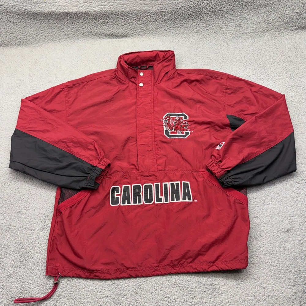 Russell Athletic 7232 Mens Large Carolina Gamecocks Windbreaker Pullover Jacket